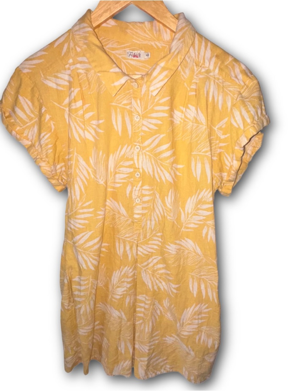 Faherty Brand Hana Dress in Palm Leaf Print